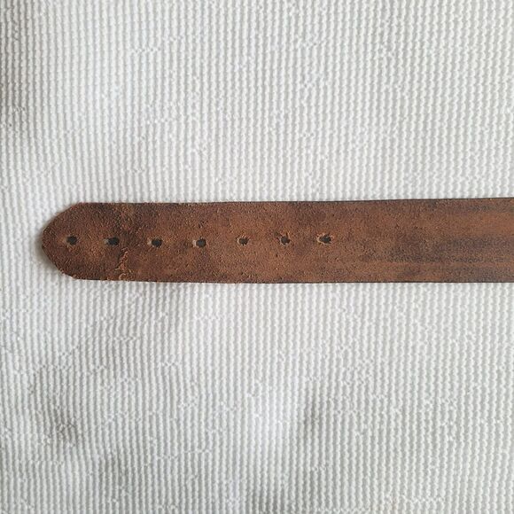 Vtg HICKOK Smooth Brown Leather Belt Sz 31 1.5\